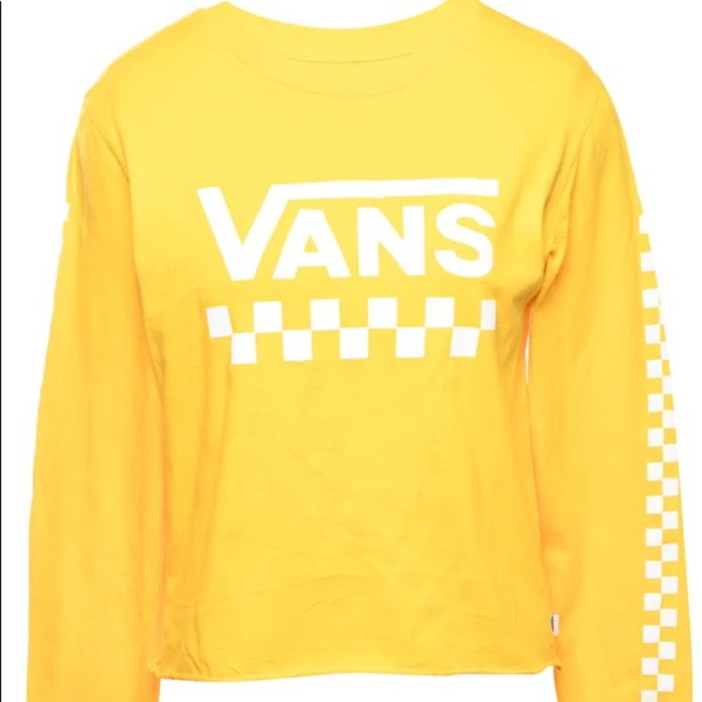 Yellow vans long sleeve shirt